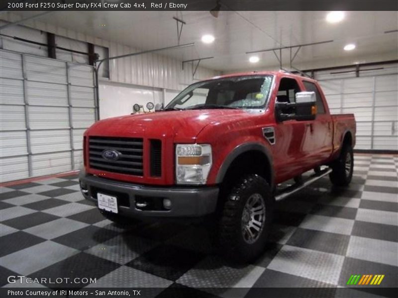 Red / Ebony 2008 Ford F250 Super Duty FX4 Crew Cab 4x4