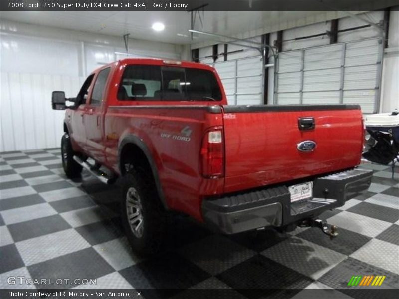 Red / Ebony 2008 Ford F250 Super Duty FX4 Crew Cab 4x4