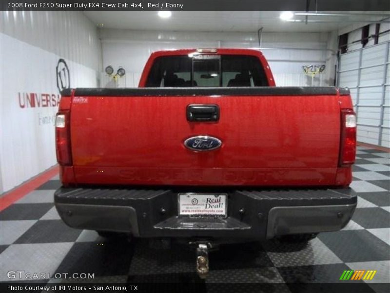 Red / Ebony 2008 Ford F250 Super Duty FX4 Crew Cab 4x4