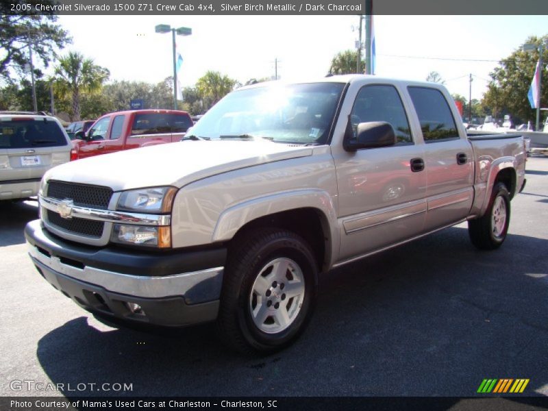 Silver Birch Metallic / Dark Charcoal 2005 Chevrolet Silverado 1500 Z71 Crew Cab 4x4