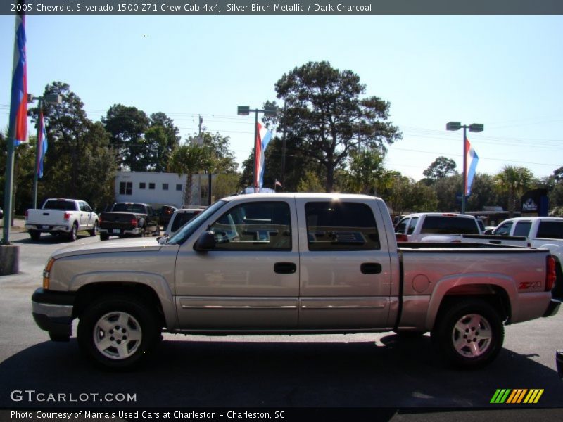 Silver Birch Metallic / Dark Charcoal 2005 Chevrolet Silverado 1500 Z71 Crew Cab 4x4