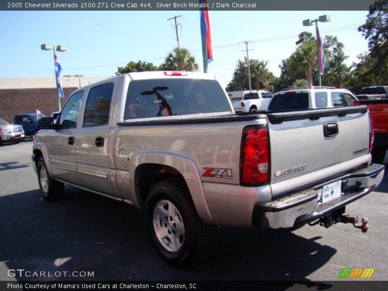 Silver Birch Metallic / Dark Charcoal 2005 Chevrolet Silverado 1500 Z71 Crew Cab 4x4
