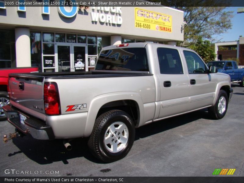Silver Birch Metallic / Dark Charcoal 2005 Chevrolet Silverado 1500 Z71 Crew Cab 4x4