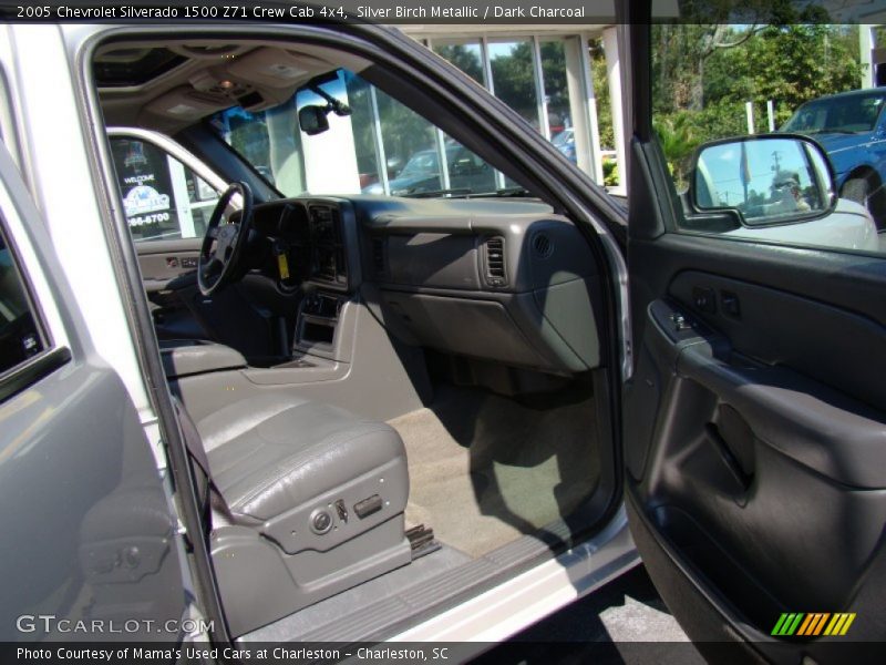 Silver Birch Metallic / Dark Charcoal 2005 Chevrolet Silverado 1500 Z71 Crew Cab 4x4