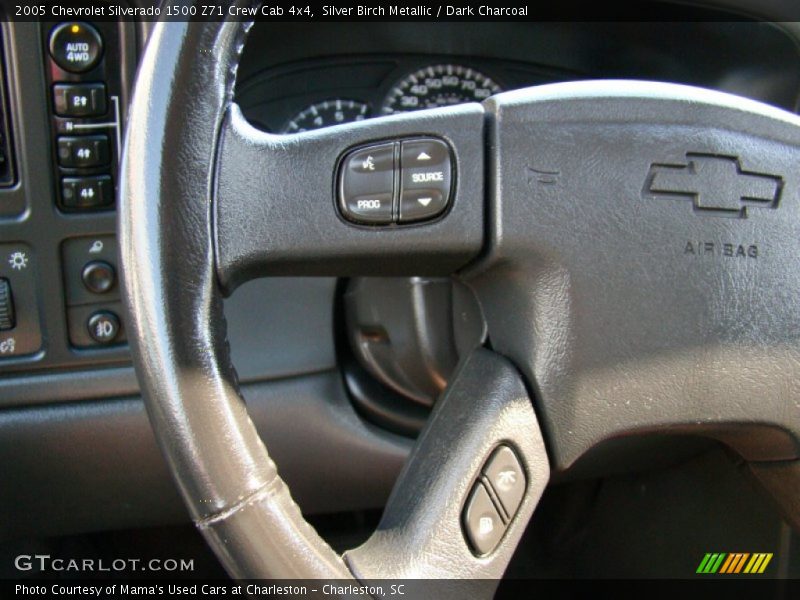 Silver Birch Metallic / Dark Charcoal 2005 Chevrolet Silverado 1500 Z71 Crew Cab 4x4