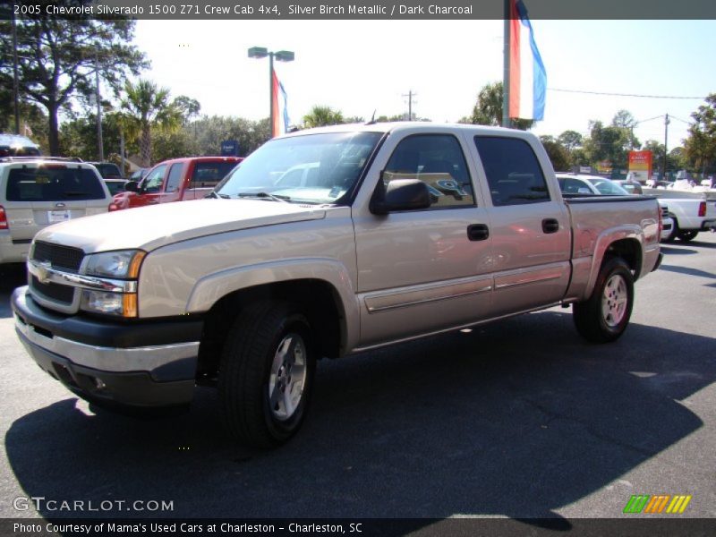 Silver Birch Metallic / Dark Charcoal 2005 Chevrolet Silverado 1500 Z71 Crew Cab 4x4