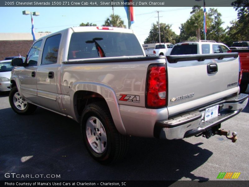 Silver Birch Metallic / Dark Charcoal 2005 Chevrolet Silverado 1500 Z71 Crew Cab 4x4