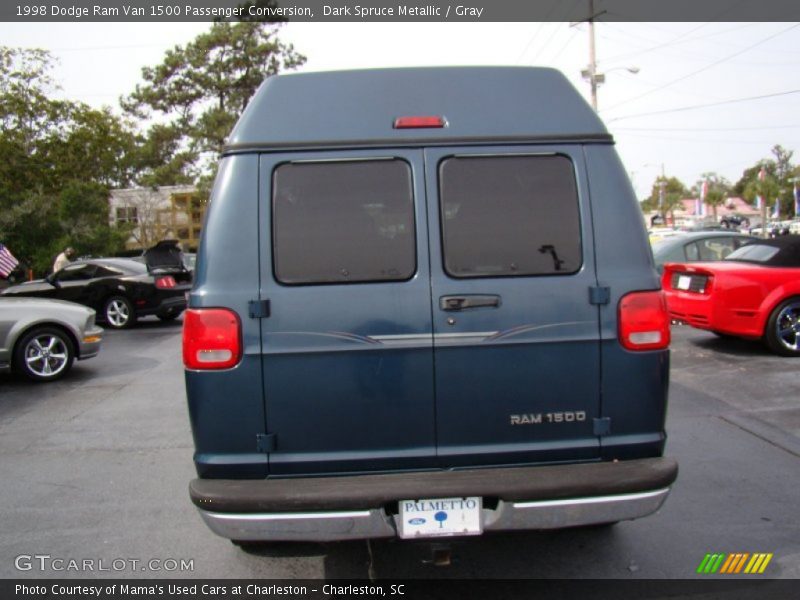 Dark Spruce Metallic / Gray 1998 Dodge Ram Van 1500 Passenger Conversion