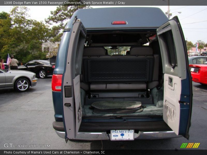 Dark Spruce Metallic / Gray 1998 Dodge Ram Van 1500 Passenger Conversion
