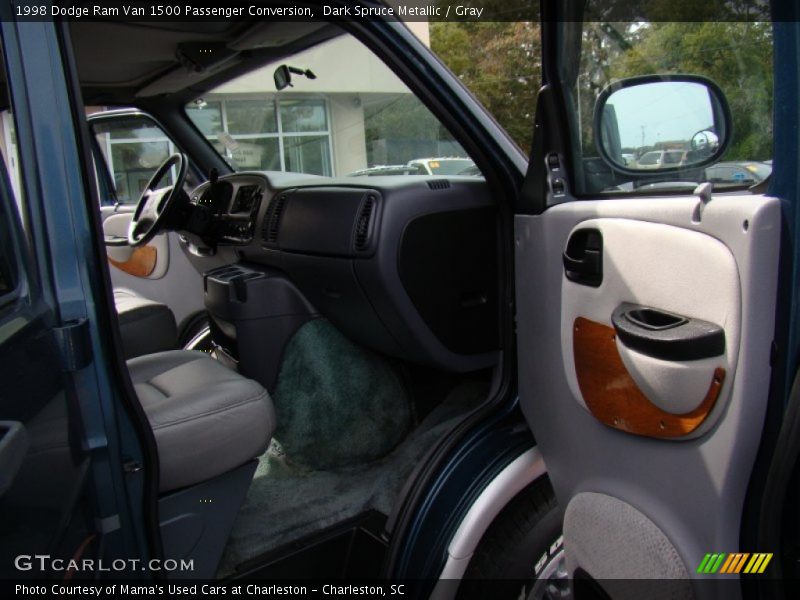 Dark Spruce Metallic / Gray 1998 Dodge Ram Van 1500 Passenger Conversion