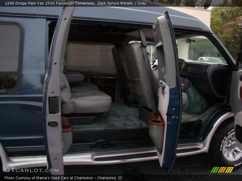 Dark Spruce Metallic / Gray 1998 Dodge Ram Van 1500 Passenger Conversion