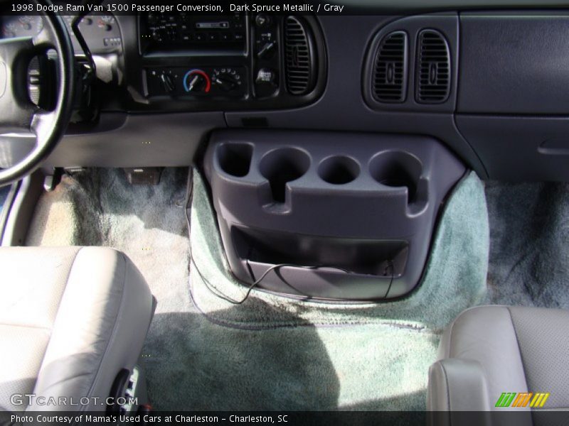Dark Spruce Metallic / Gray 1998 Dodge Ram Van 1500 Passenger Conversion