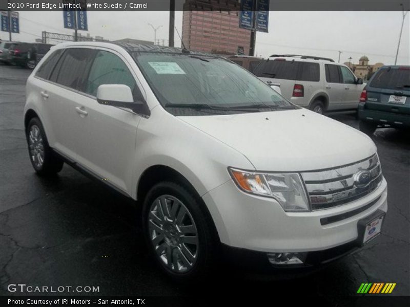 White Suede / Camel 2010 Ford Edge Limited