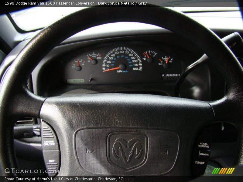 Dark Spruce Metallic / Gray 1998 Dodge Ram Van 1500 Passenger Conversion