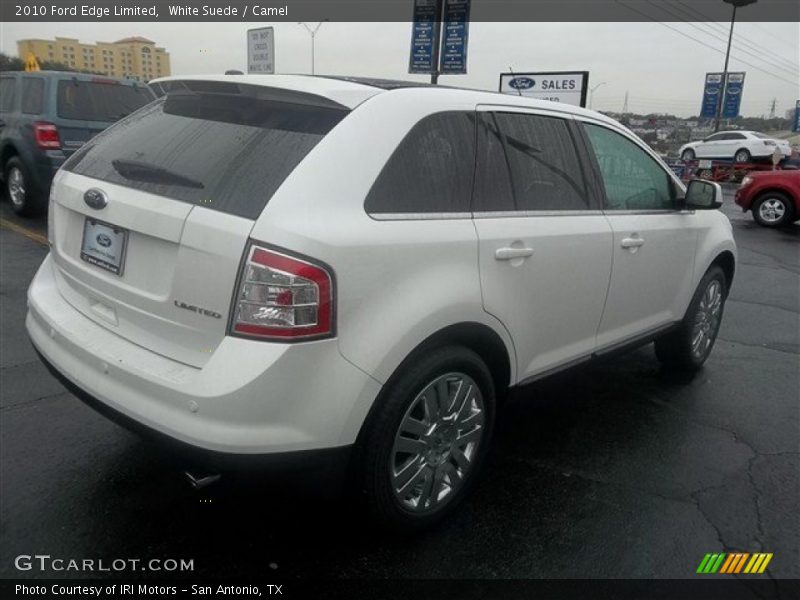 White Suede / Camel 2010 Ford Edge Limited