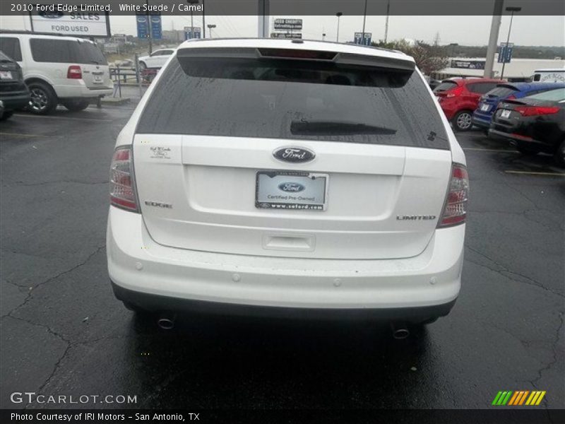 White Suede / Camel 2010 Ford Edge Limited