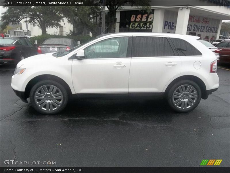 White Suede / Camel 2010 Ford Edge Limited