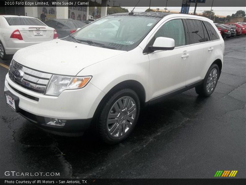 White Suede / Camel 2010 Ford Edge Limited