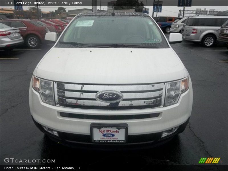 White Suede / Camel 2010 Ford Edge Limited