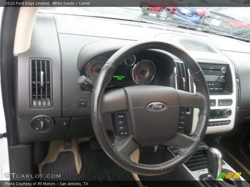 White Suede / Camel 2010 Ford Edge Limited