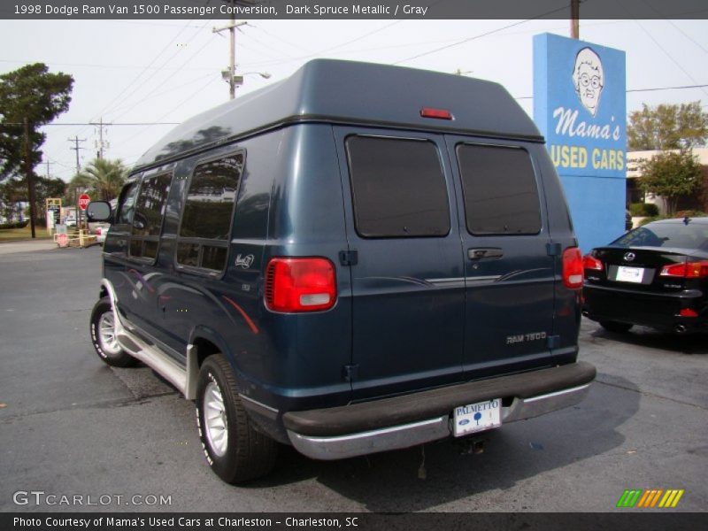Dark Spruce Metallic / Gray 1998 Dodge Ram Van 1500 Passenger Conversion