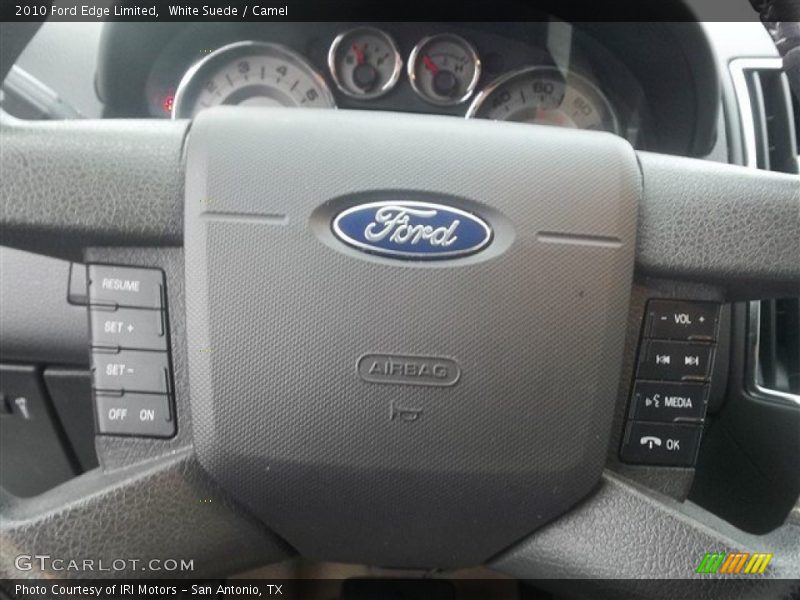 White Suede / Camel 2010 Ford Edge Limited