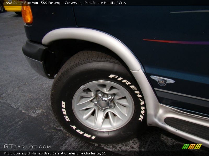 Dark Spruce Metallic / Gray 1998 Dodge Ram Van 1500 Passenger Conversion