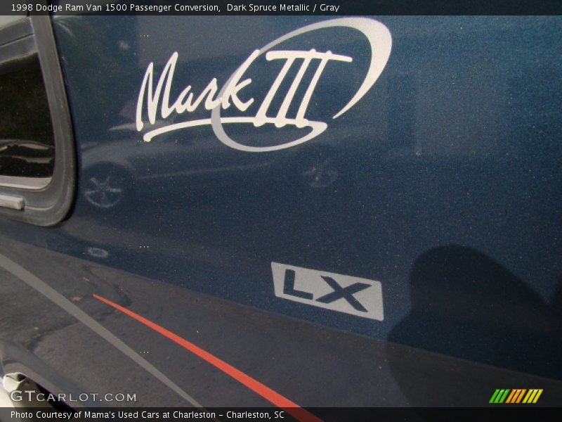 Dark Spruce Metallic / Gray 1998 Dodge Ram Van 1500 Passenger Conversion