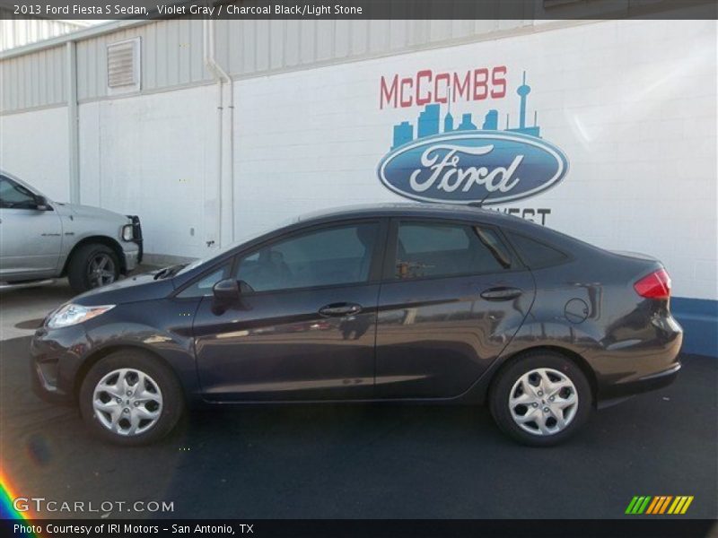 Violet Gray / Charcoal Black/Light Stone 2013 Ford Fiesta S Sedan