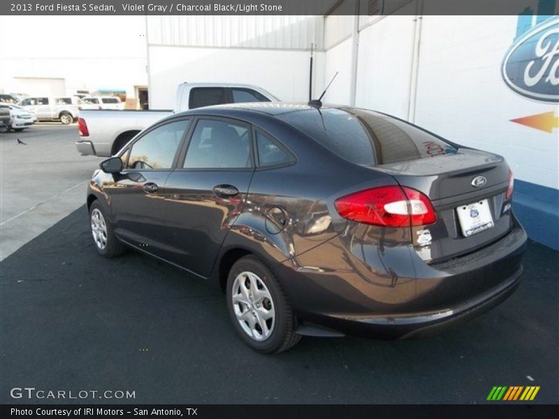 Violet Gray / Charcoal Black/Light Stone 2013 Ford Fiesta S Sedan