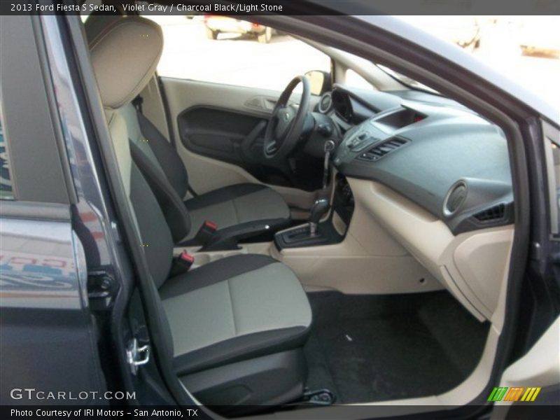 Violet Gray / Charcoal Black/Light Stone 2013 Ford Fiesta S Sedan