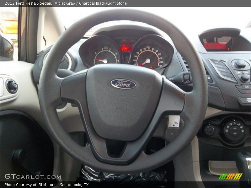 Violet Gray / Charcoal Black/Light Stone 2013 Ford Fiesta S Sedan