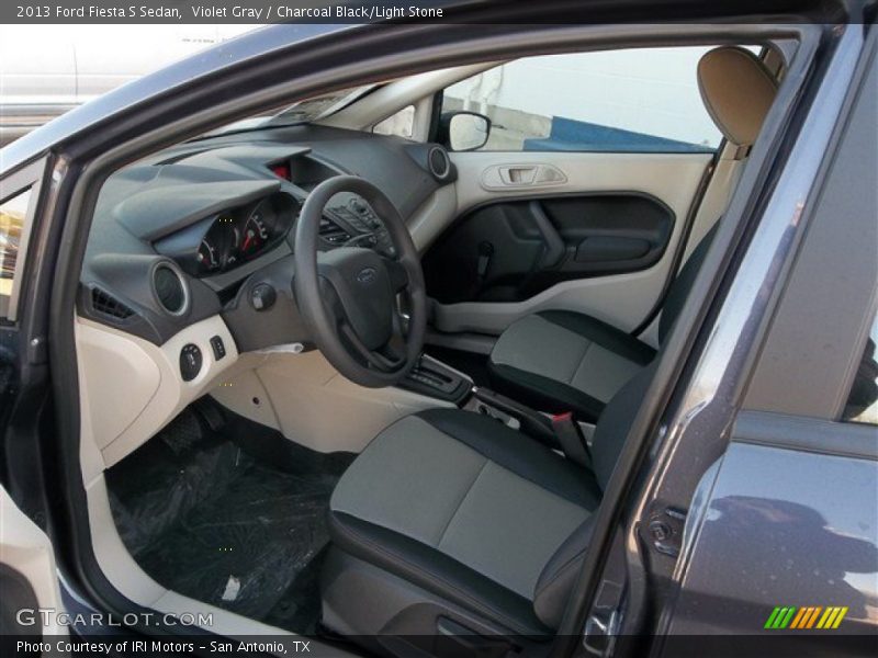 Violet Gray / Charcoal Black/Light Stone 2013 Ford Fiesta S Sedan