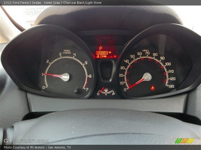 Violet Gray / Charcoal Black/Light Stone 2013 Ford Fiesta S Sedan