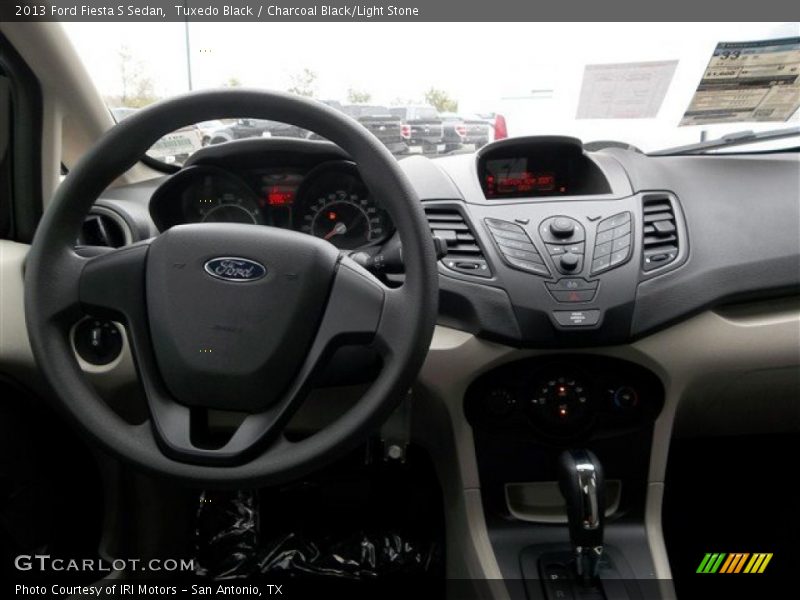 Tuxedo Black / Charcoal Black/Light Stone 2013 Ford Fiesta S Sedan