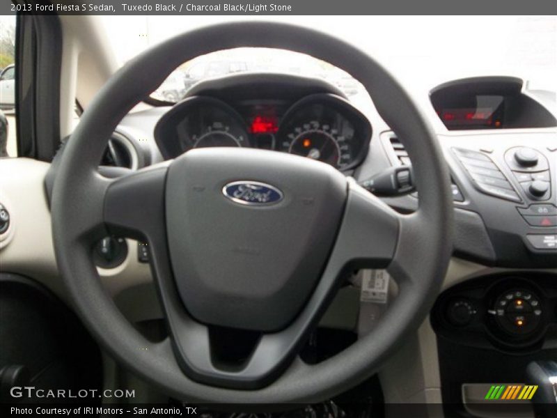 Tuxedo Black / Charcoal Black/Light Stone 2013 Ford Fiesta S Sedan
