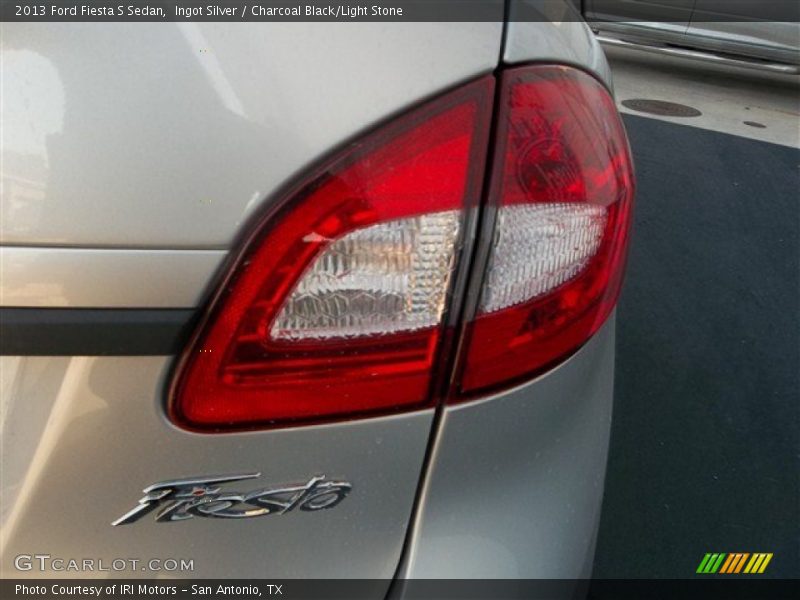 Ingot Silver / Charcoal Black/Light Stone 2013 Ford Fiesta S Sedan