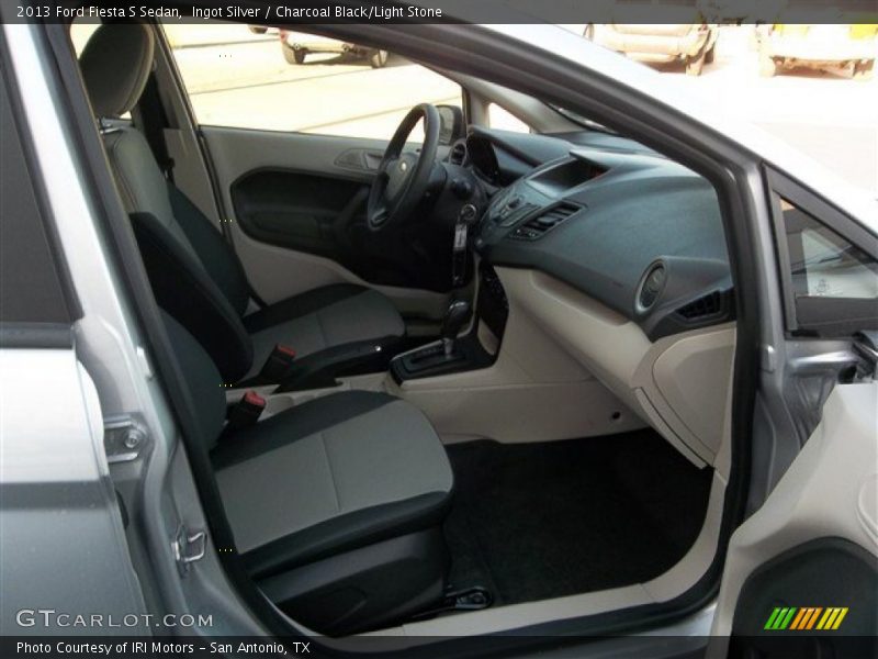 Ingot Silver / Charcoal Black/Light Stone 2013 Ford Fiesta S Sedan