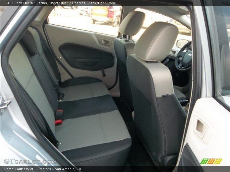 Ingot Silver / Charcoal Black/Light Stone 2013 Ford Fiesta S Sedan