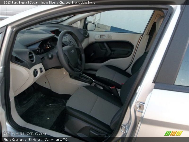 Ingot Silver / Charcoal Black/Light Stone 2013 Ford Fiesta S Sedan