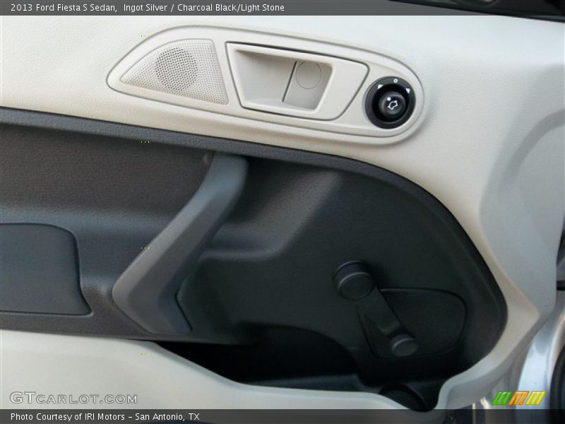 Ingot Silver / Charcoal Black/Light Stone 2013 Ford Fiesta S Sedan