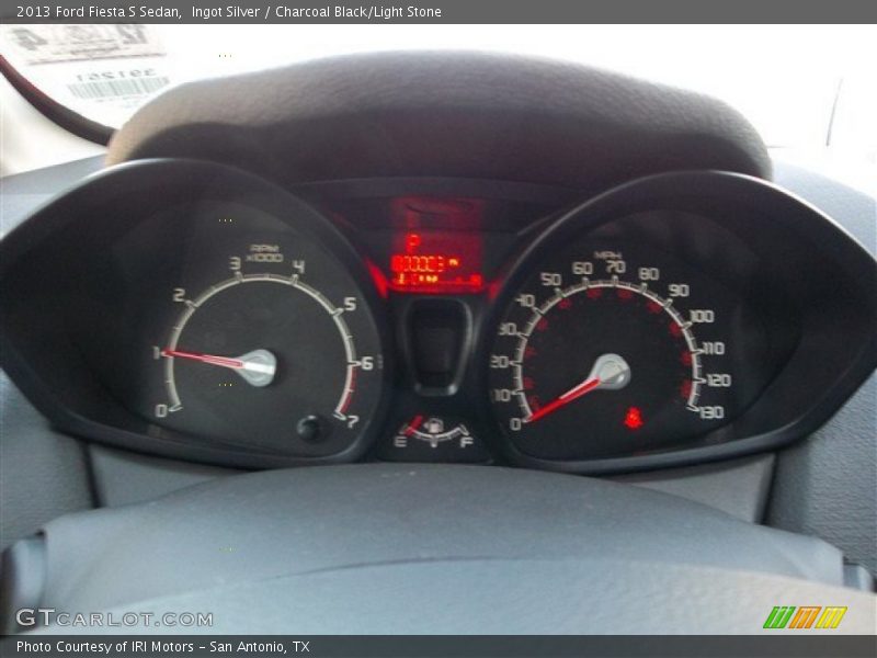 Ingot Silver / Charcoal Black/Light Stone 2013 Ford Fiesta S Sedan