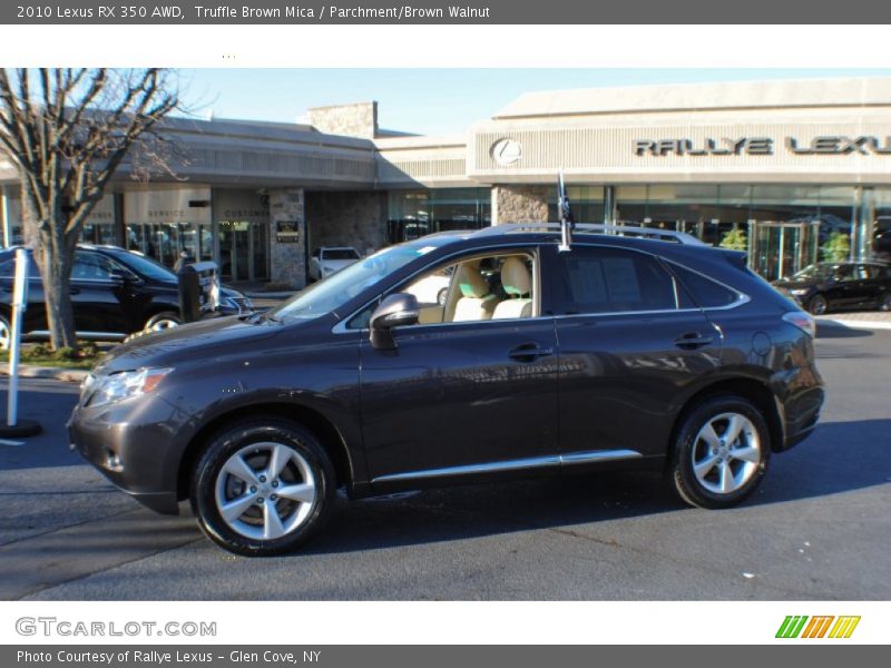 Truffle Brown Mica / Parchment/Brown Walnut 2010 Lexus RX 350 AWD