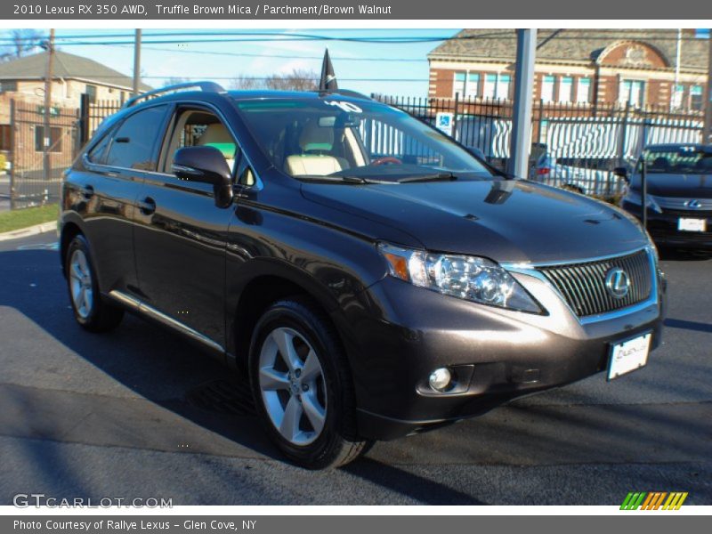 Truffle Brown Mica / Parchment/Brown Walnut 2010 Lexus RX 350 AWD