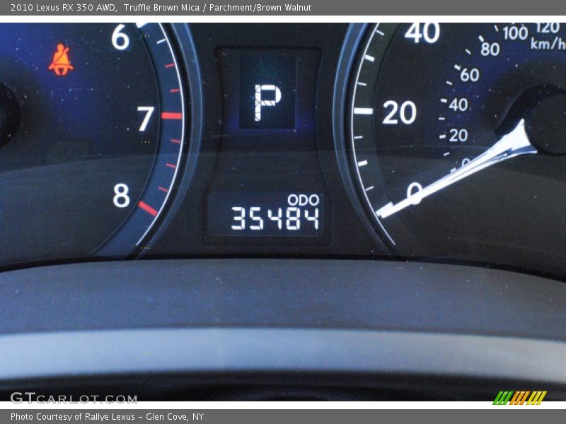 Truffle Brown Mica / Parchment/Brown Walnut 2010 Lexus RX 350 AWD