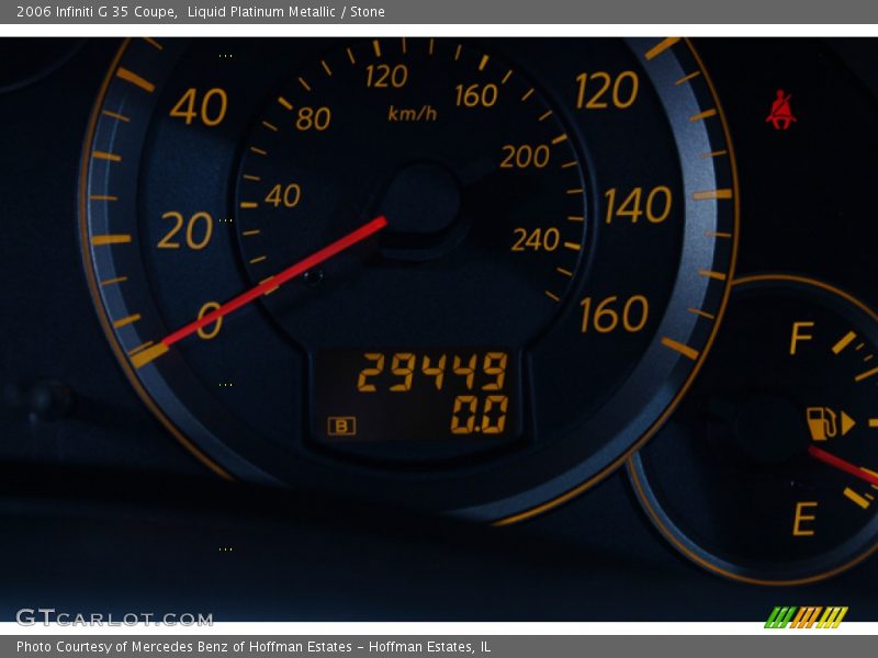 Liquid Platinum Metallic / Stone 2006 Infiniti G 35 Coupe