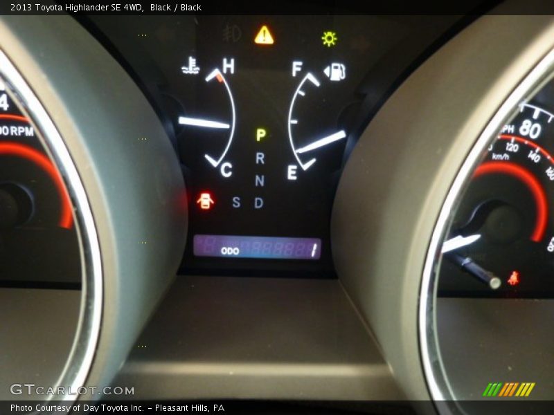 Black / Black 2013 Toyota Highlander SE 4WD