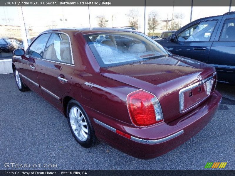  2004 XG350 L Sedan Bordeaux Red Metallic
