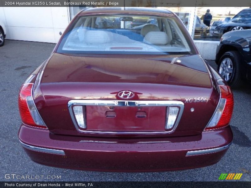 Bordeaux Red Metallic / Beige 2004 Hyundai XG350 L Sedan