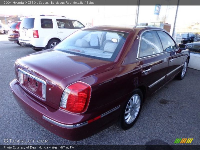 Bordeaux Red Metallic / Beige 2004 Hyundai XG350 L Sedan